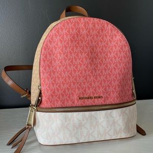 Micheal Micheal Kors Rhea Medium color-block logo backpack